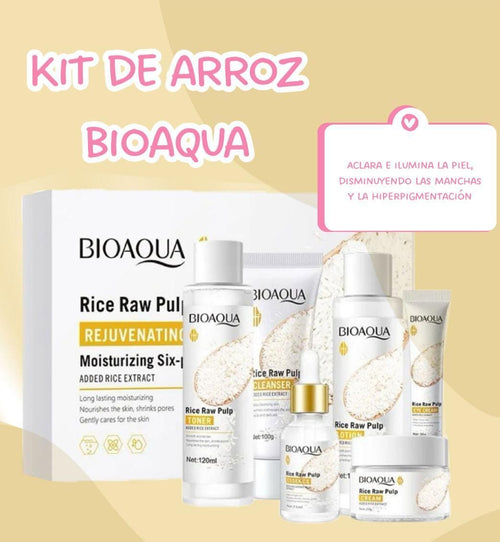 Kit Glowify Rice Glow - Rutina Facial iluminadora